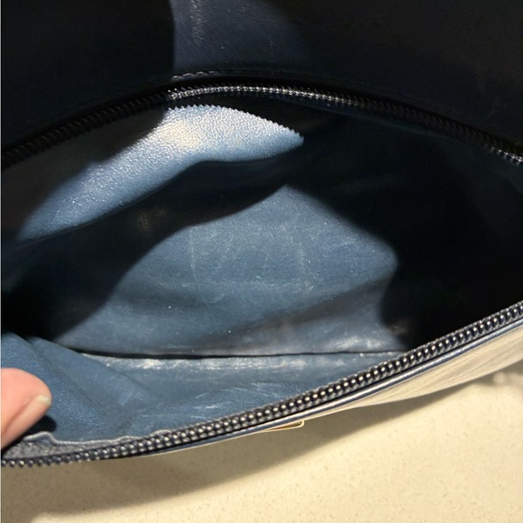 Fendi vintage  Blue Leather Shoulder Bag - Picture 9 of 14